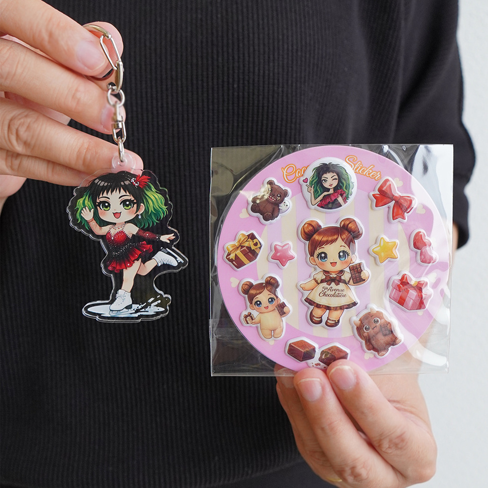 Fifi アクリルキーホルダー Cocochan ぷっくりシール　手持ち①