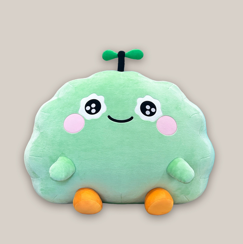 リフロンちゃん 120cmぬいぐるみ（緑）　正面