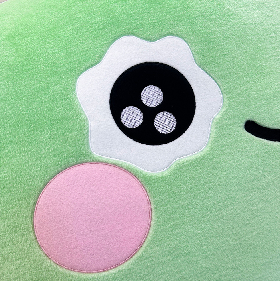 リフロンちゃん 120cmぬいぐるみ（緑）　アップリケアップ