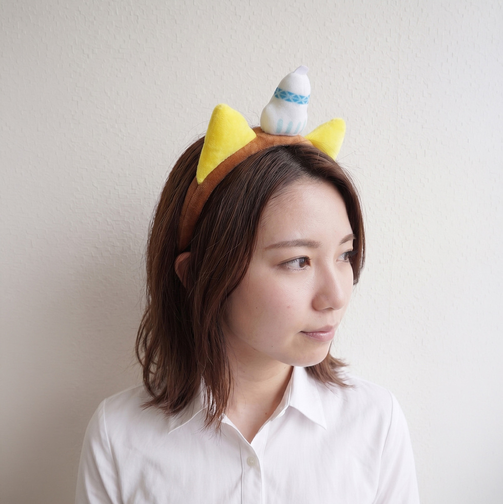 かんだちくん　カチューシャ装着　斜め