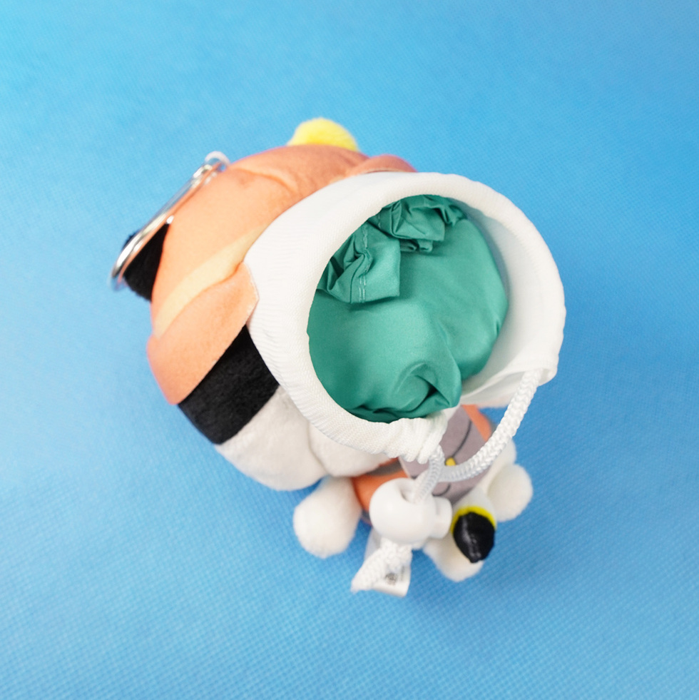 みね子さん ぬいぐるみエコバッグ 絞りオープン
