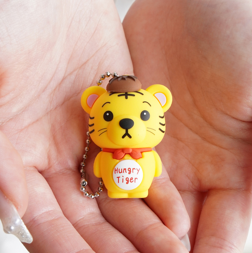 ちびトラちゃん ラバーキーホルダー（立体タイプ）　完成品