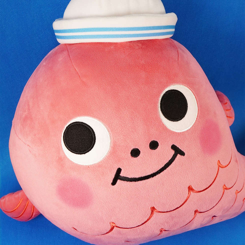 ととちゃん 60cmぬいぐるみ　顔拡大