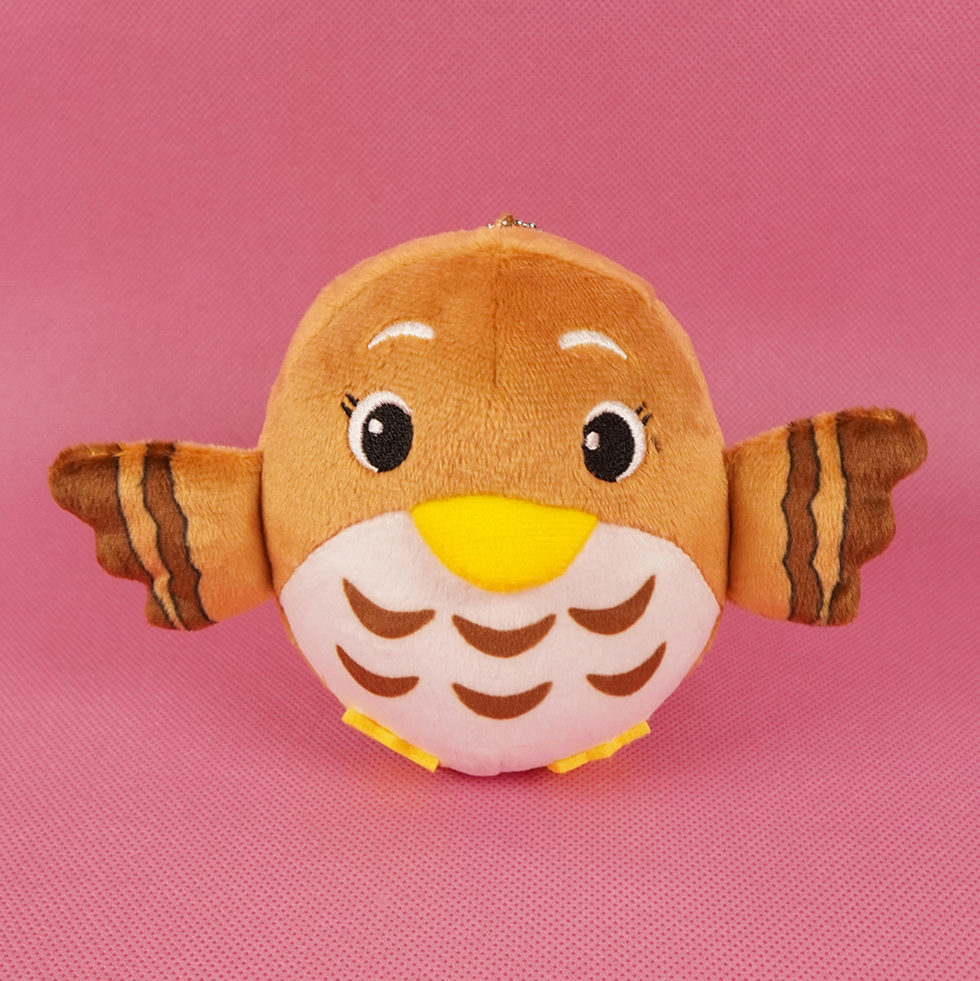 サシバのサッちゃん 10cmミニぬいぐるみ 正面