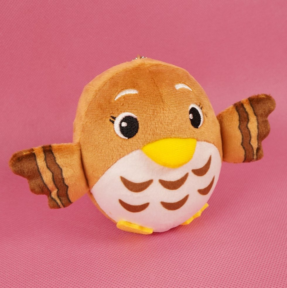 サシバのサッちゃん 10cmミニぬいぐるみ 斜め