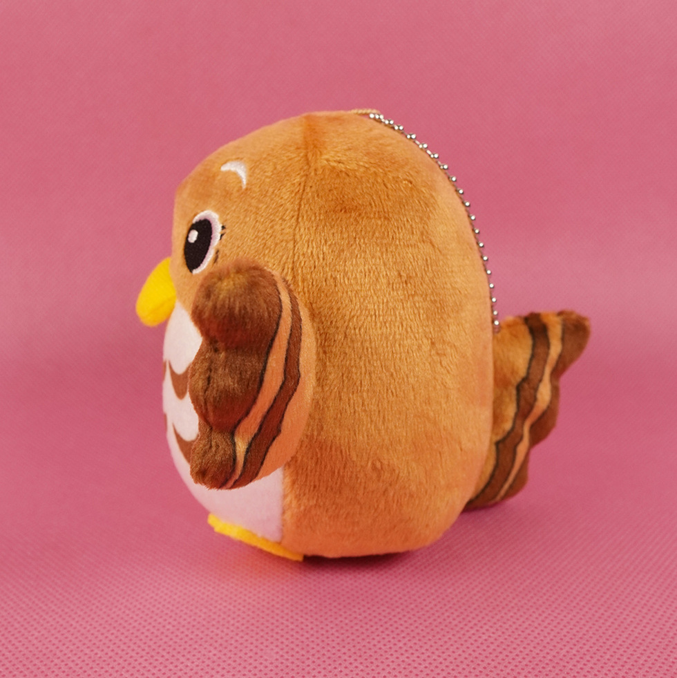 サシバのサッちゃん 10cmミニぬいぐるみ 左面