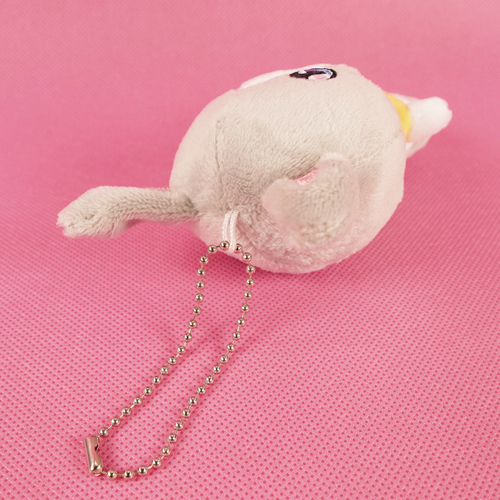 ブラウンくん 10cmミニぬいぐるみ カラビナ 頭頂部