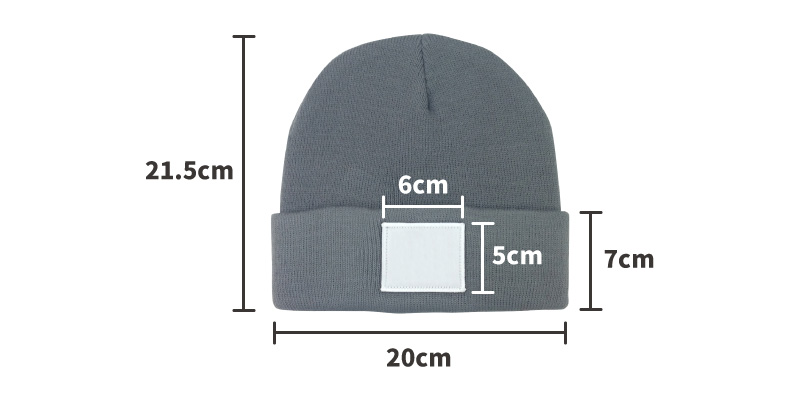 オリジナル商品「ニット帽」のサイズ
